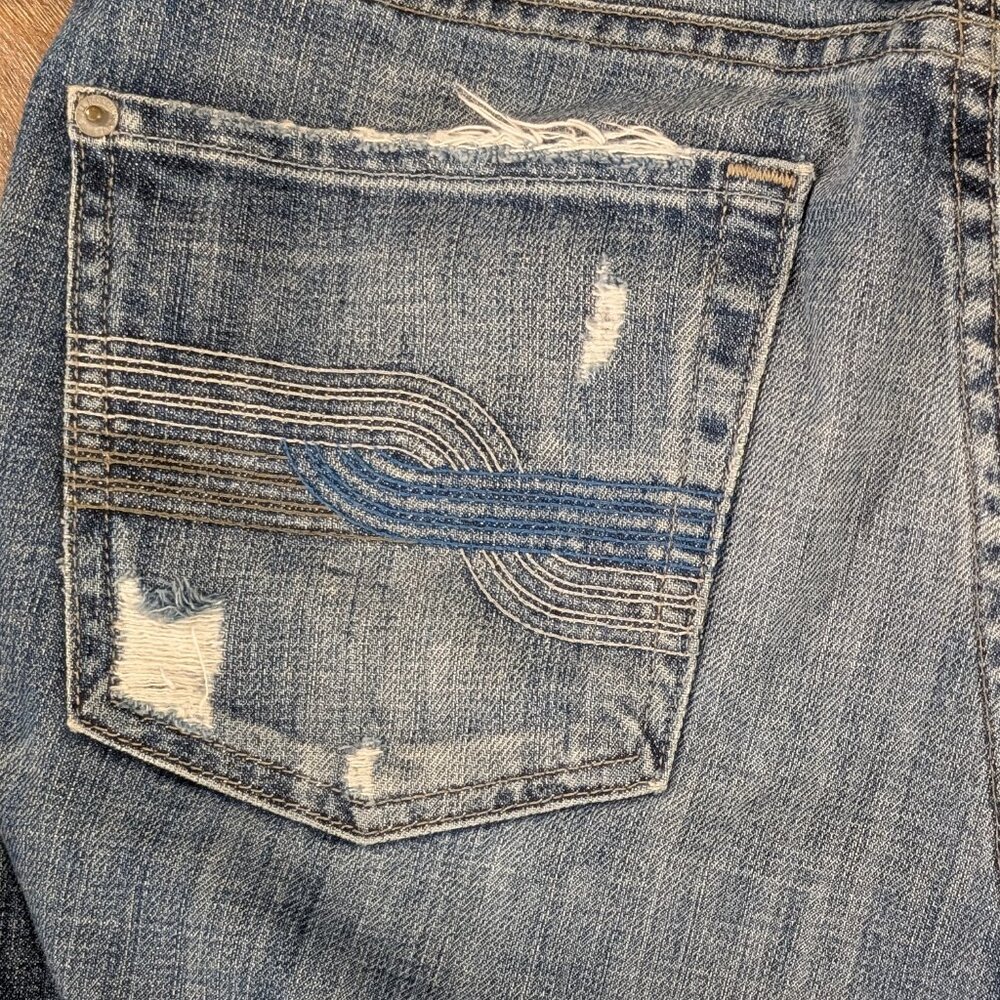 7 For All Mankind Men's Dark Blue Denim Jeans (33 Waist) "Made in USA" Austyn